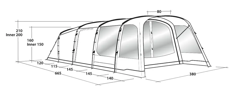 Outwell Greenwood 6 Tent - 2021 Model-2